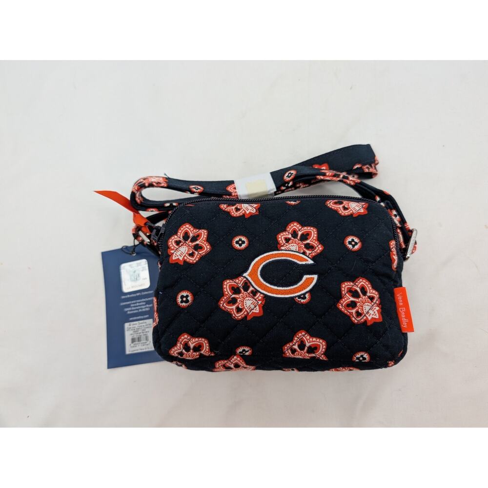 NWT Vera Bradley Cotton NFL Small Stadium Crossbody Bag Chicago Bears Bandana